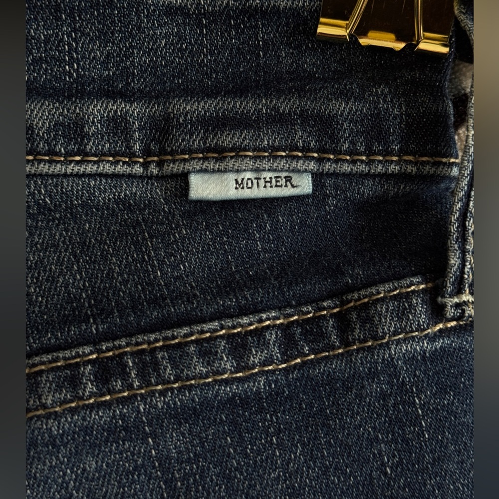 MOTHER Dark Blue Denim Jeans size 25 - Picture 2 of 8
